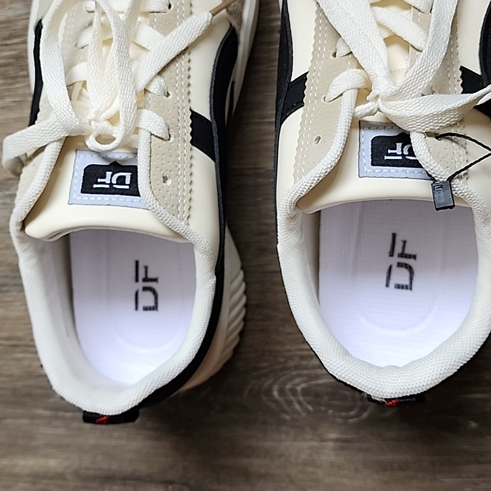 Cream and Black Sneakers - Picture 6 of 13